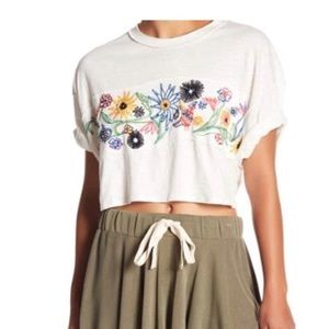 Free People - Open Back Floral Top